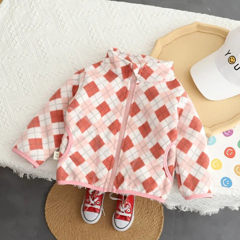 New Autumn Winter Fashion Children Girl Clothes Baby Jacket Kids Cute Thick Coat Toddler Casual Cotton Costume Infant Sportswear