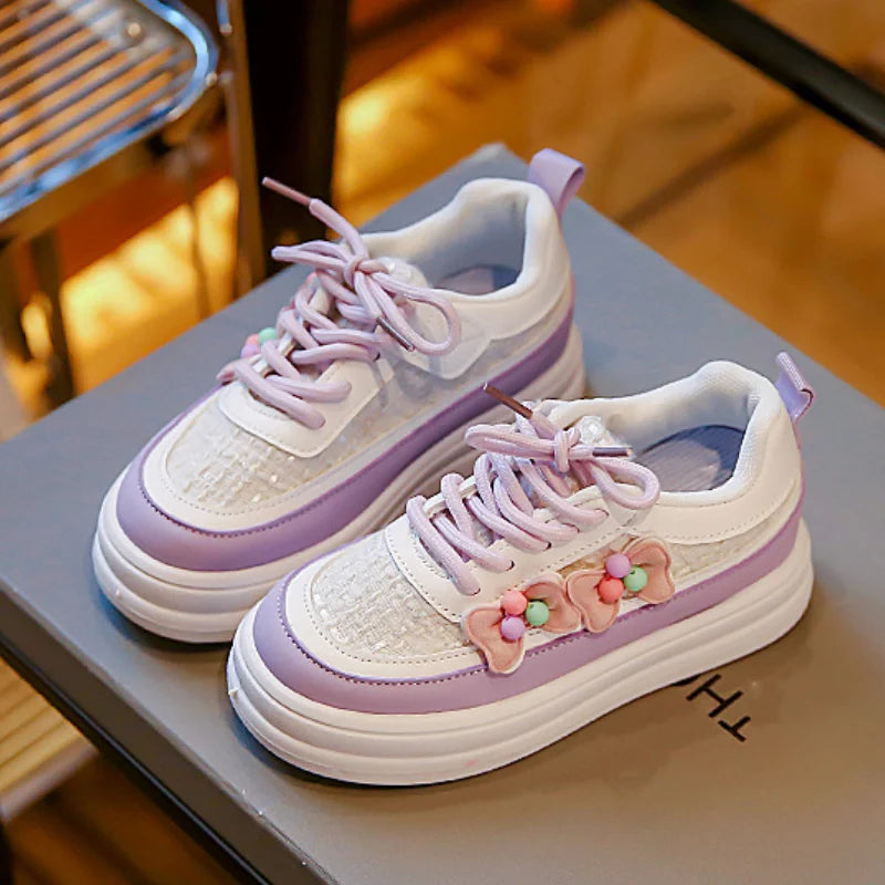 Maxy Children's Sneakers Baby Casual Shoes Toddler Sneakers Outdoor Fashion Sneakers Anti-slip Baby Girls Comfort Flowers Sport Shoes