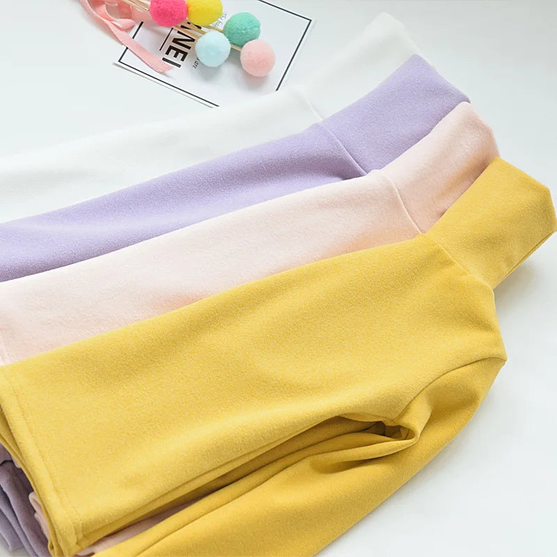 Maxy Autumn Winter Baby Girl T Shirt Fur Thick Girl Clothes Shirt Turtleneck Warm Toddler Kid Clothing Children Outfits Undershirt