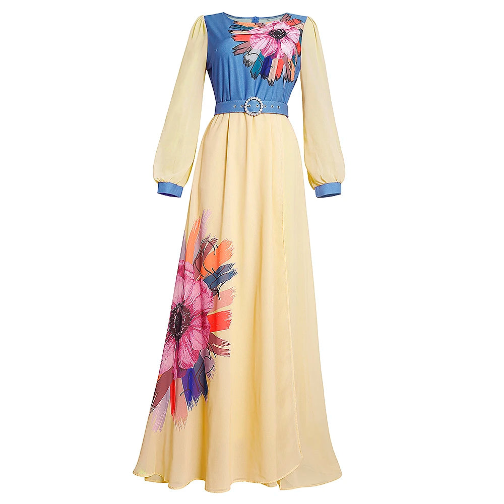 Maxy Elegant Dresses for Women Clothing Plus Size Turkey Wedding Party Long Dress Dashiki Ankara Outfits Robe
