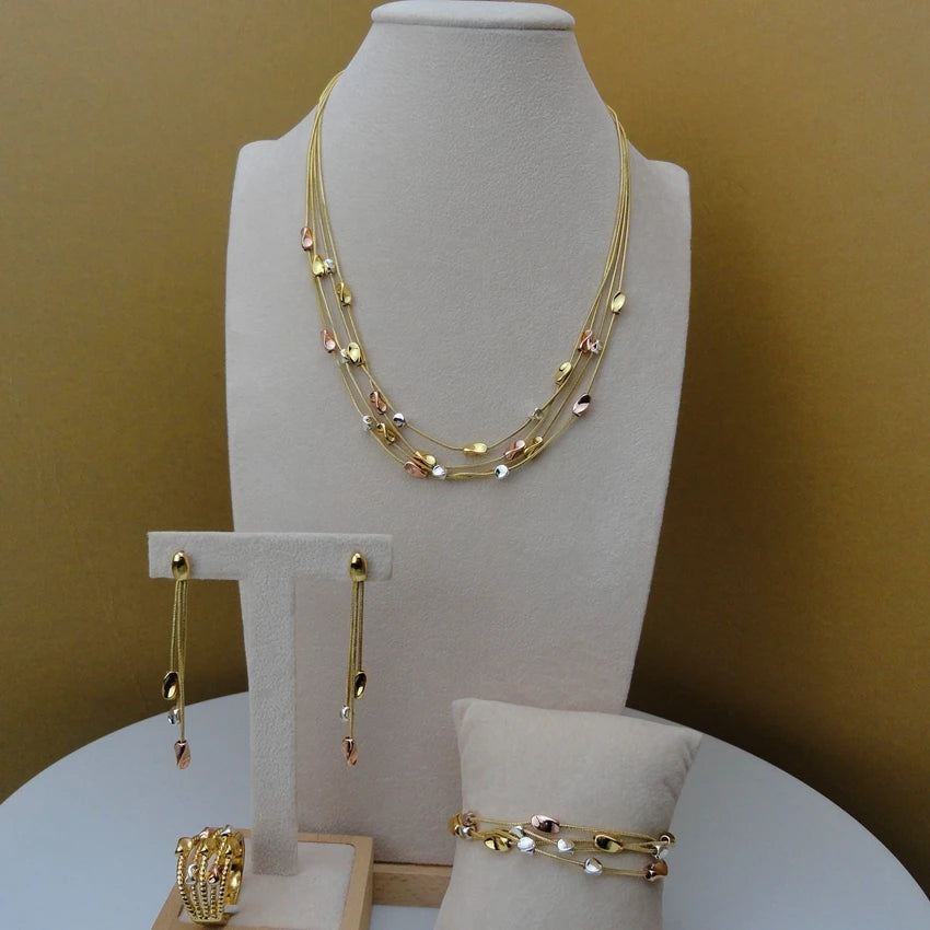 Maxy Jewelry Sets Simple Chain Sets Unique Necklace for Women Gift Party FHK5835