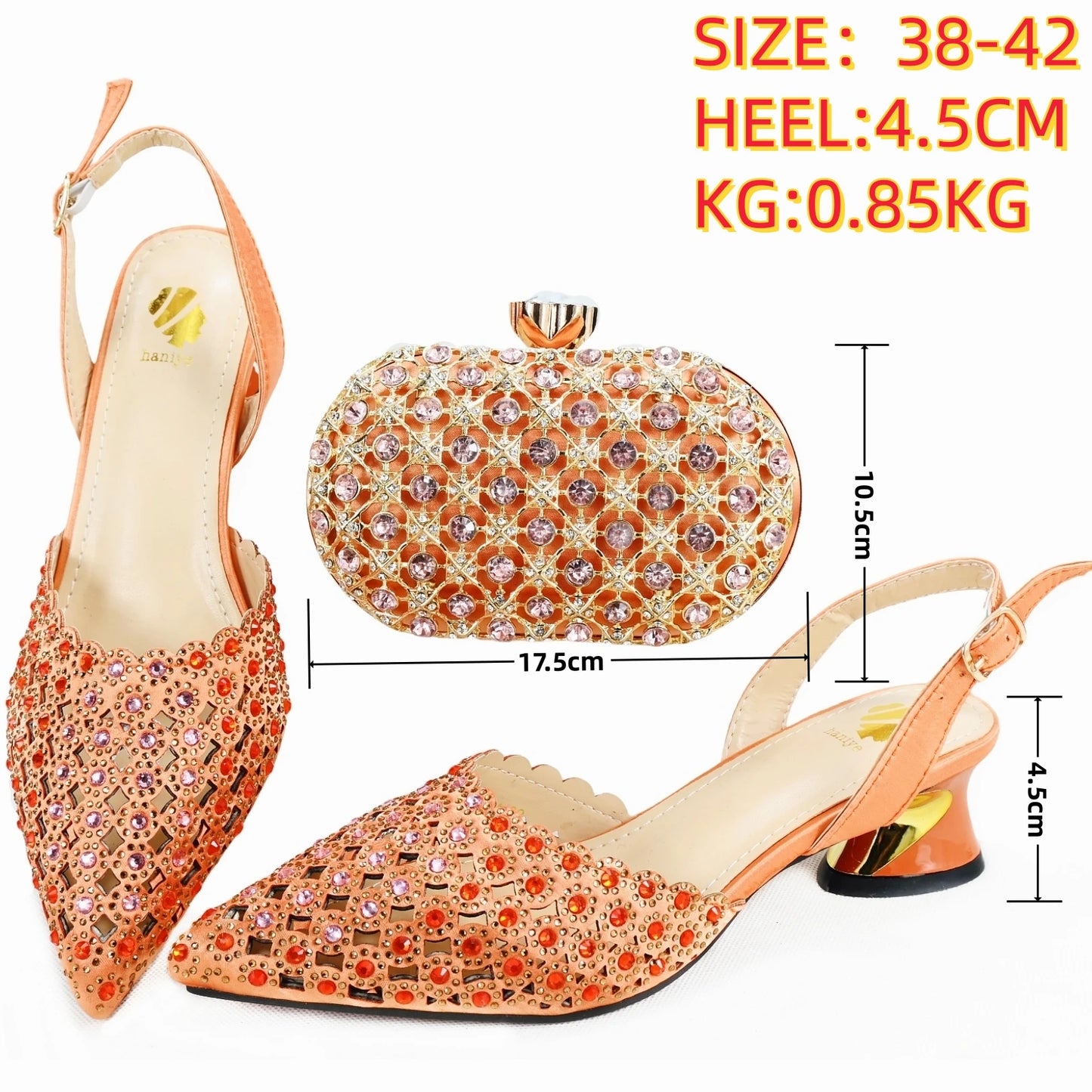 Momsey High Quality African Style Ladies Shoes and Bags Set Latest purple Italian Shoes and Bag Set For Party