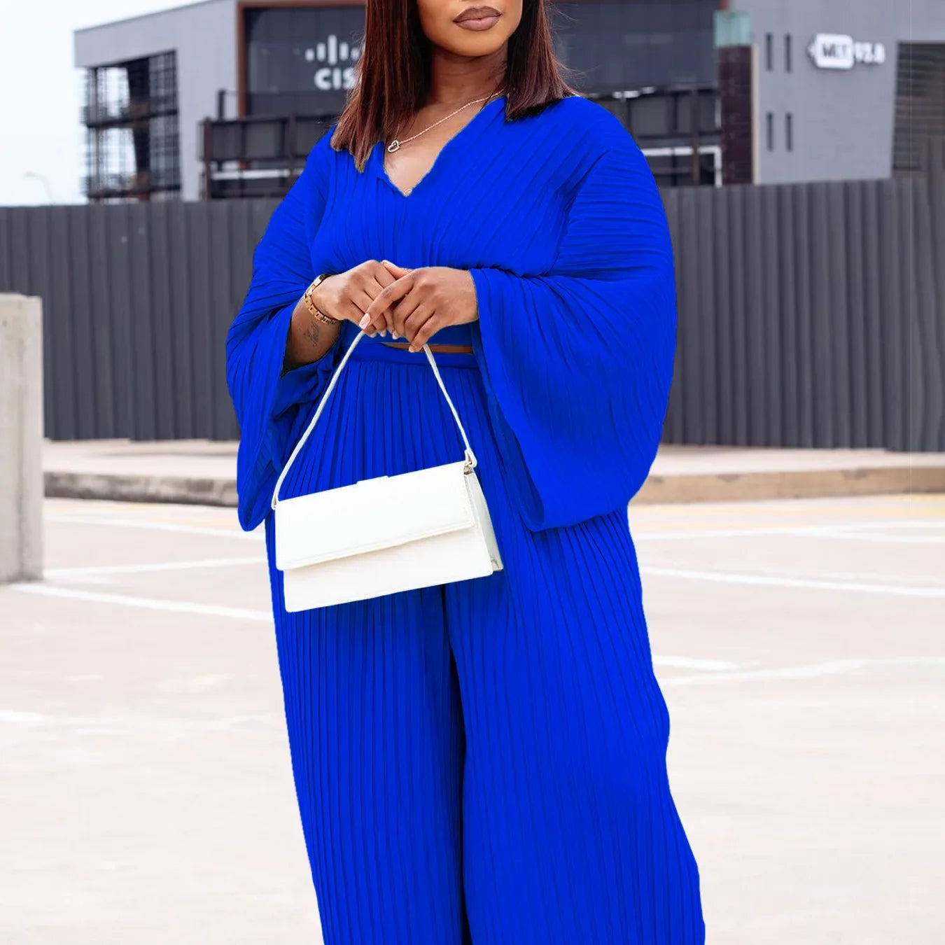 Amay Luxury New in Matching African Sets for Women Elegant Lady Evening Solid Clothing Plus Size Dashiki Top and Pants Suits