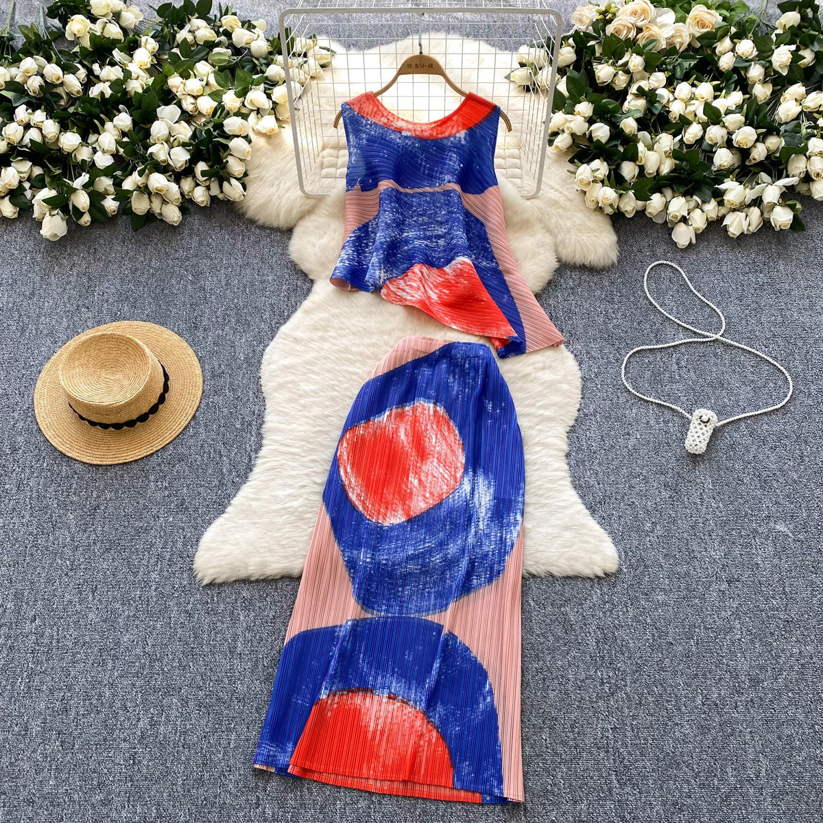 Maxy Chic Elegant sleeveless print off shoulder A-line Dress Birthday Evening Party Vestidos Vacation Sexy Women Long dress