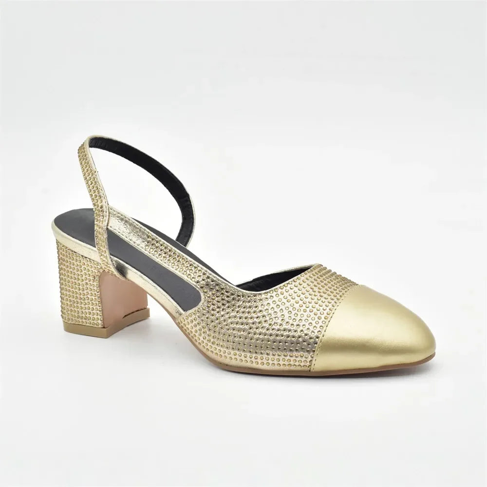 New Design Maxy Shoes and Bag To Match Set African Comfortable Heels Party Shoes and Bag Set for Wedding Plus Size 43