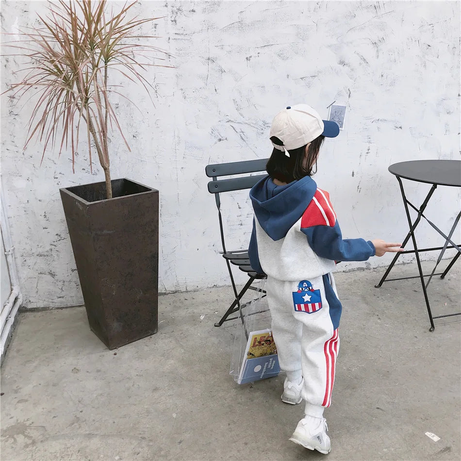 Tonytaobaby Autumn and Winter Clothes New Style Casual Suit for Boys and Girls Toddler Boy Clothes