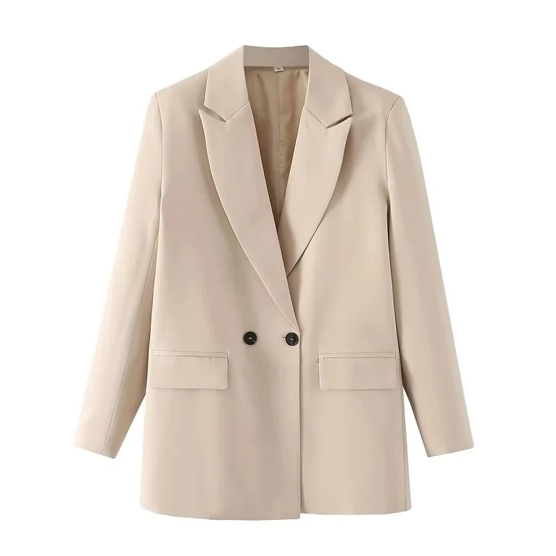Maxy Blazer Woman Black Beige Khaki Blue Green Gray Women coat Fashion Office Wear Women's Blazers Jacket Outer wears