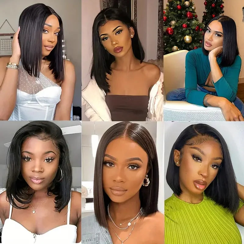 Maxy 13X4 Glueless Wig Human Hair Ready to Wear Pre-Cut Lace Wear And Go Glueless Wigs Straight Lace Front Human Hair Wig For Women