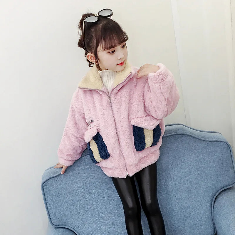 Maxy 2-12 Girl Jacket thick warm Kids autumn winter Clothes Children Jacket for Boys Outerwear Girls Coat 2024 toddlers cotton