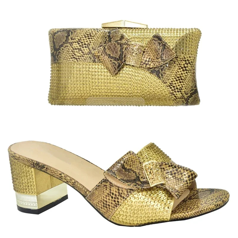 Momsey Latest Wedding Shoes for Women Bride Shoe and Bag Set for Party in Women Plus Size Women Shoes 43 Wedding Shoes Bride