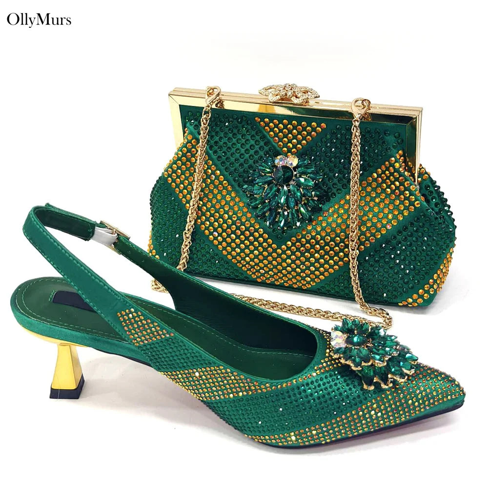 Maxy Fashion Shoes With Matching Bags For Wedding Women Shoes And Bag To Match For Parties Nigerian Shoes And Bag Set
