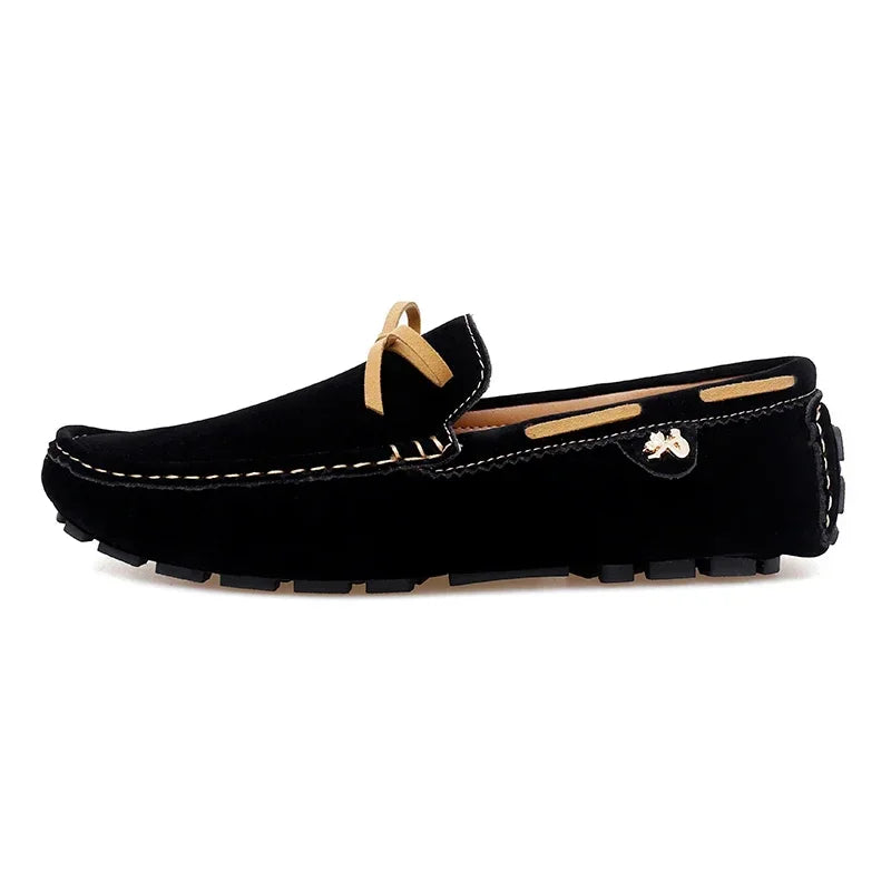 Amay New Tide British Style Men Moccasins Shoes Black Male Italian Formal Dress Loafers Over Size 35-48 Boy Casual Dress Shoes