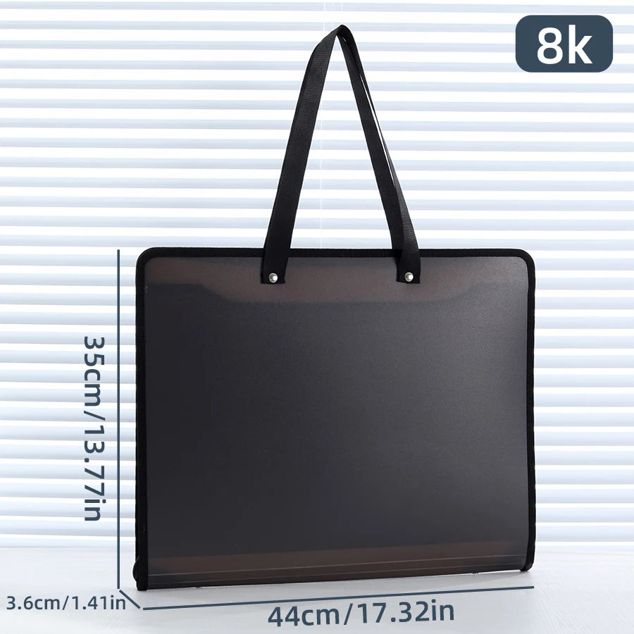 Maxy 4K / 8K Large Size Handbag Art Painting Collection Bag Large Capacity Big Opening Outdoor Painting Storage Bags