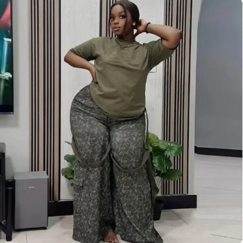 Amay 2 Piece Women Sets Dashiki New Arrival Summer Autumn Matching Sets Two Pieces Sets Top Pants Suits Outfits Clothing