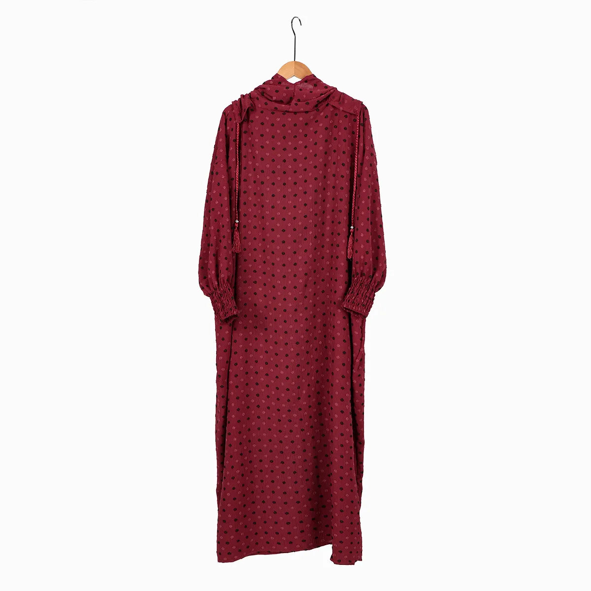 Maxy 176 * 85Cm Dubai Middle East Women's New Fashion Dress Robe Dress Hooded, Polka Dot Multicolor Cape Simple Fashion Accessories