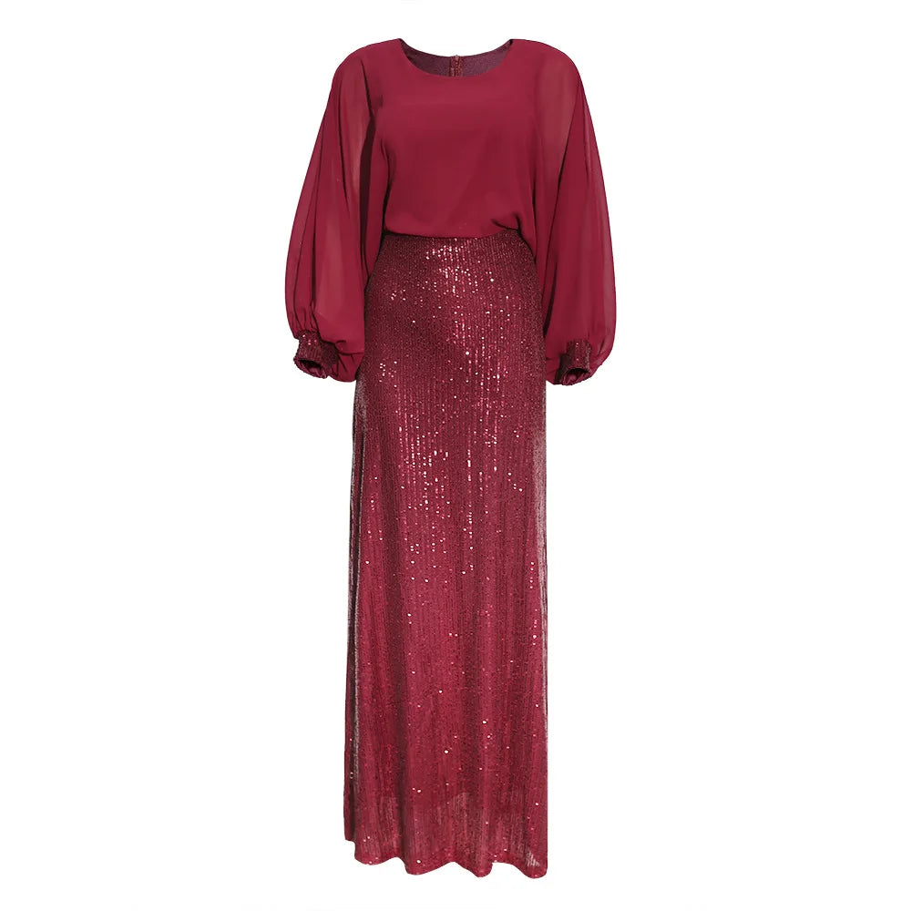 Babs Elegant Dresses for Women New Fashion Ladies Evening Party Gowns Outfit Sequin Dress