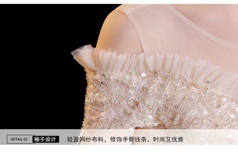 Maxy American Girls Long Party Elegant Tulle Tutu Catwalk High-End Dress