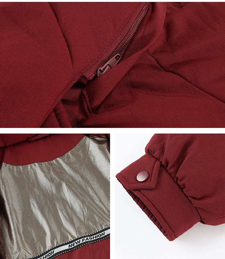 Maxy Yaloo Mid Length Long Length Loose and Warm Outwear down Jacket