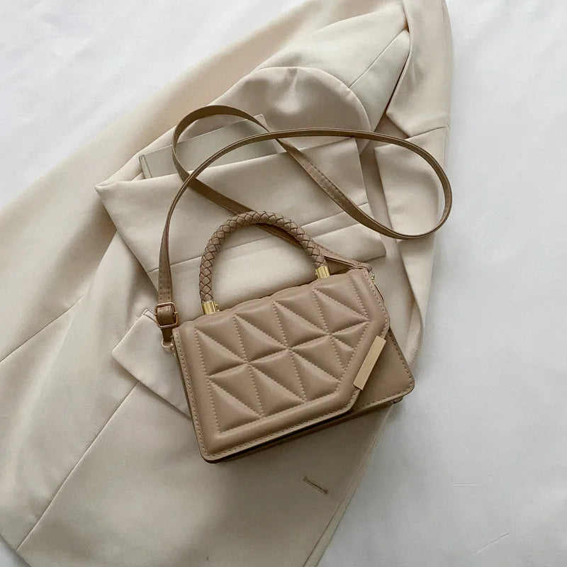 Maxy New Fashion Shoulder Bag Plaid PU Leather Ladies Handbags Designer Crossbody Bags For Women