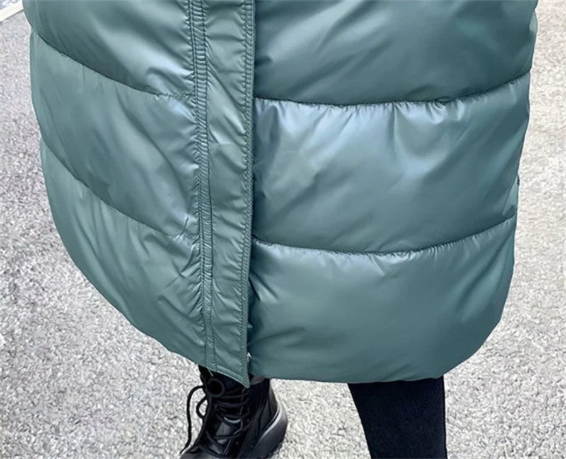 New Gracy Winter Women Jacket Warm Parkas Female Thicken Coat Cotton Padded Parka Long Hooded Outwear Loose Women Snow Jacket 4XL