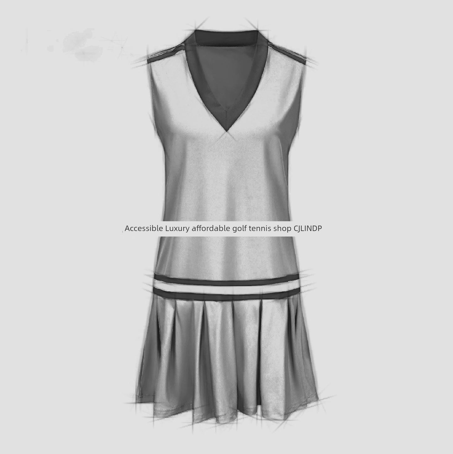 Maxy Tennis Skirt Vest Pleated Loose Slimming Slim Fit Outdoor