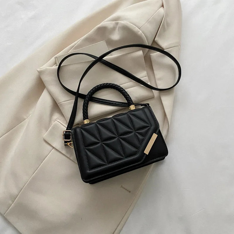 Maxy New Fashion Shoulder Bag Plaid PU Leather Ladies Handbags Designer Crossbody Bags For Women