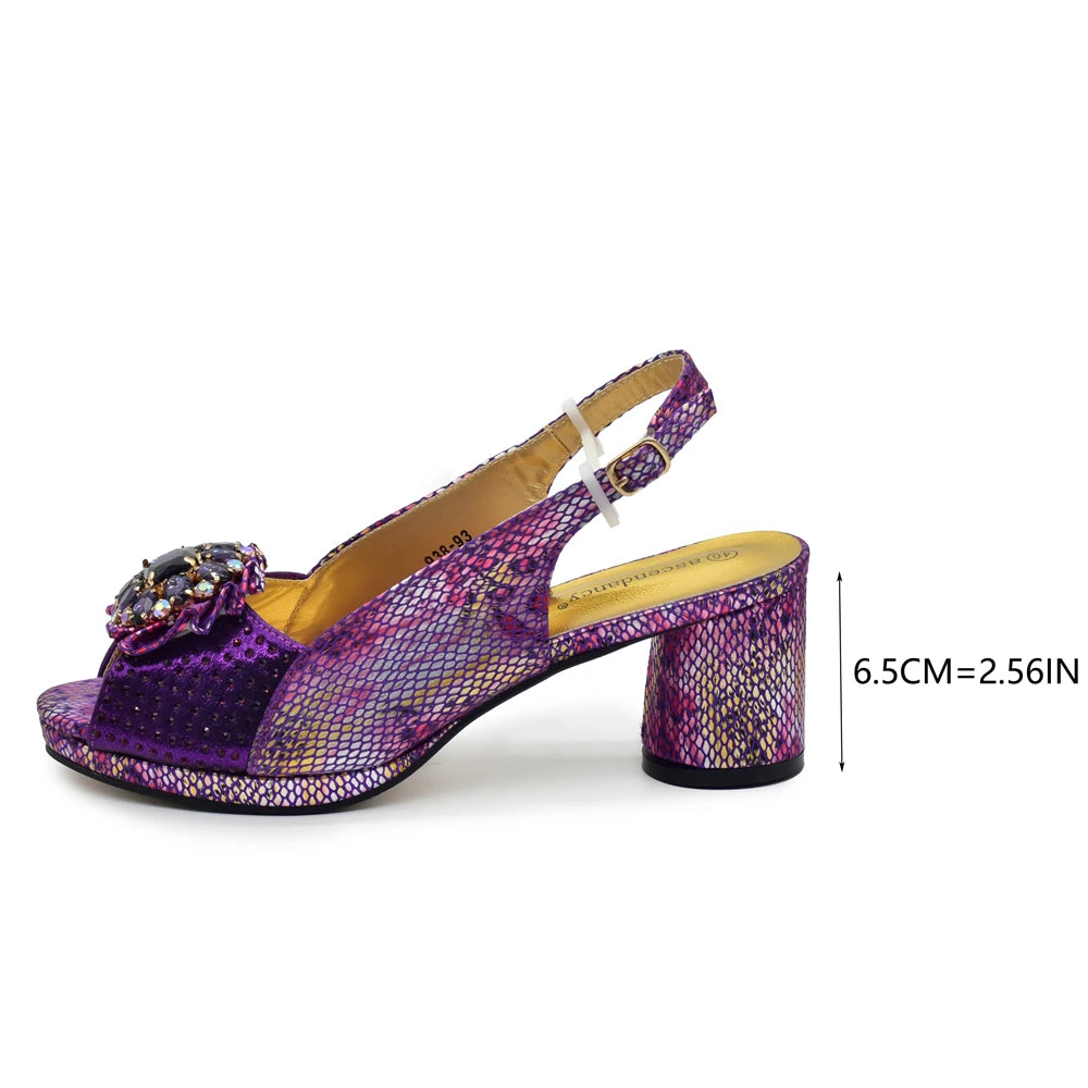 Momsey Shoe and Bag Set New 2024 Women Shoes and Bag Set gold Shoes with Matching Bag
