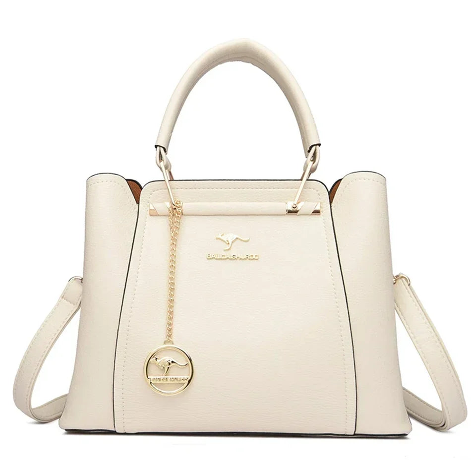 Maxy 3 Layers Large Capacity Women Tote Bag Soft Leather Luxury Handbags Women Bags Designer Solid Color Crossbody Bag Hand Bags
