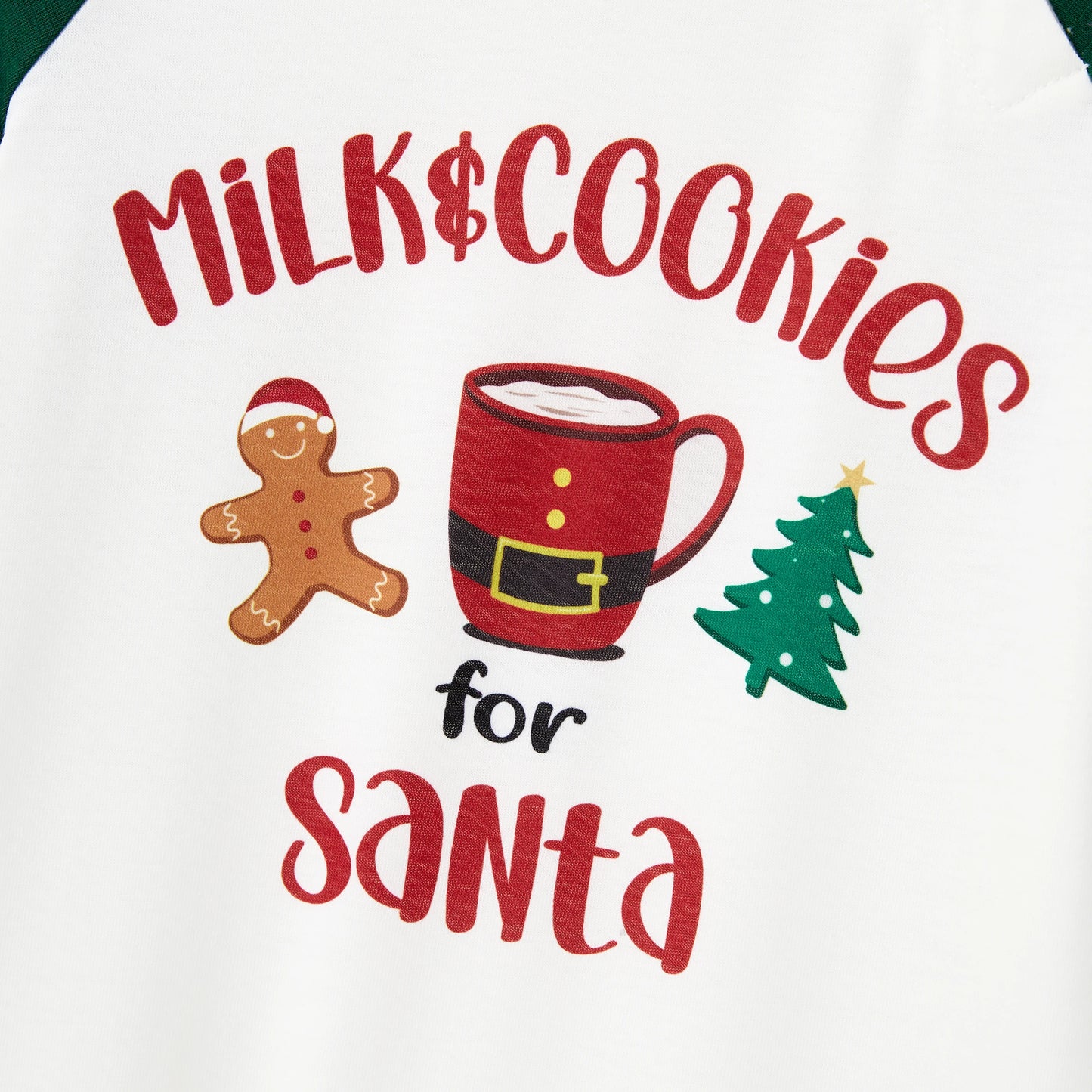 PatPat Christmas Family Pajamas Sets Raglan Sleeves Santa Top Allover Pants Drawstring and Pockets ( Flame Resistant )