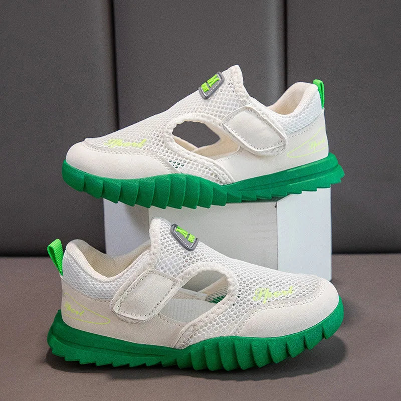Maxy Children sandals girl breathable mesh soft sole beach shoes kid shoe for girl toddler boy shoe deisgner casual sneaker sandalias