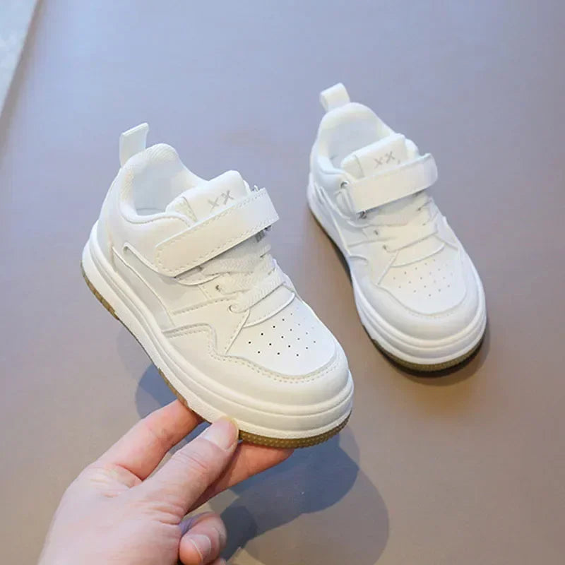 Maxy Children's Casual Sneakers New Comfortable Single Shoe Baby Boys Girls Toddler Small White Shoes Tennis Sports Board Shoes