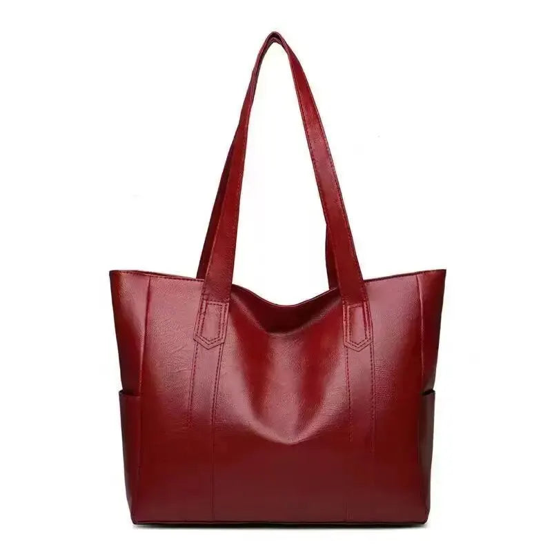 Maxy Women PU Leather Large Capacity Shoulder Bag Crossbody Hand Tote Vintage