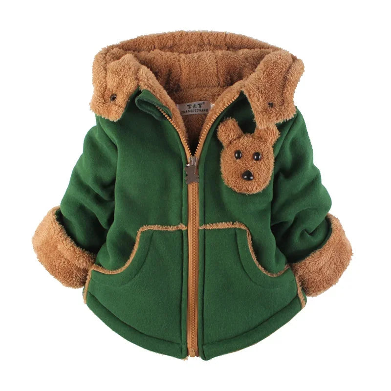 Maxy Fashion Baby Boys Jackets Autumn Winter Kids Warm Thick Parkas Jacket Children Outerwear toddler Girl Coat Boys Girls Clothes