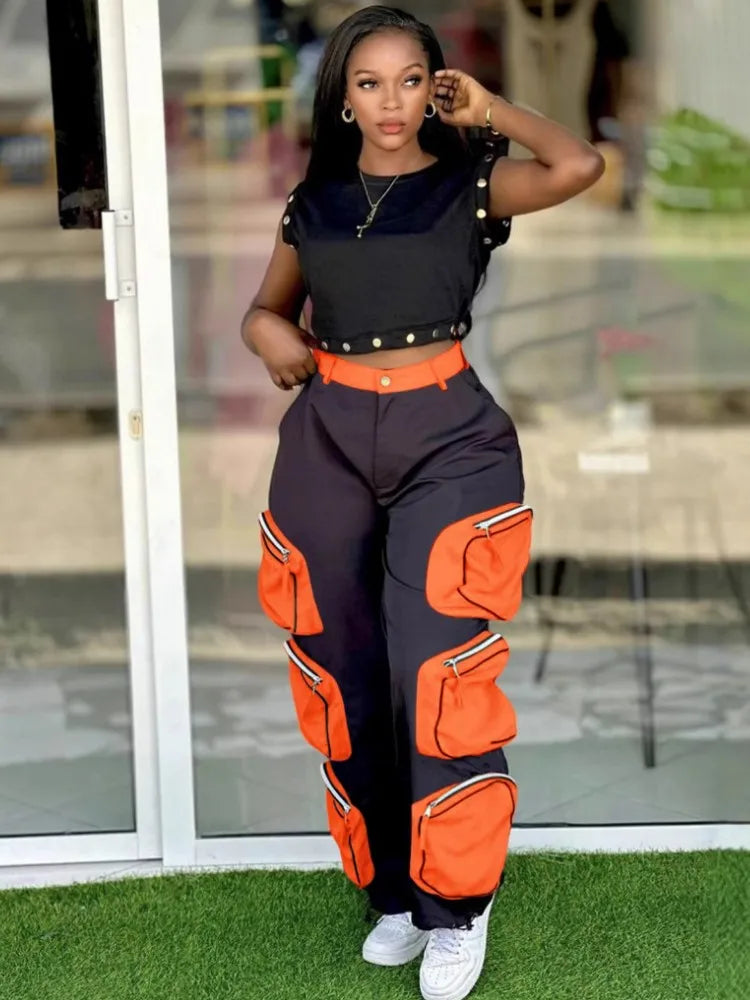 Maxy 2 Piece Women Set Dashiki African Clothes Summer Spring New Fashion Short Sleeve Top And Pants Suit Party Lady Matching Sets