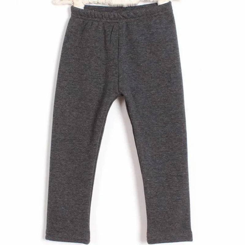 Toddler Pants Autumn Winter Children Plus Velvet Cotton Warm Leggings Boys Girls Trousers Kids 3 4 5 6 Years Clothes
