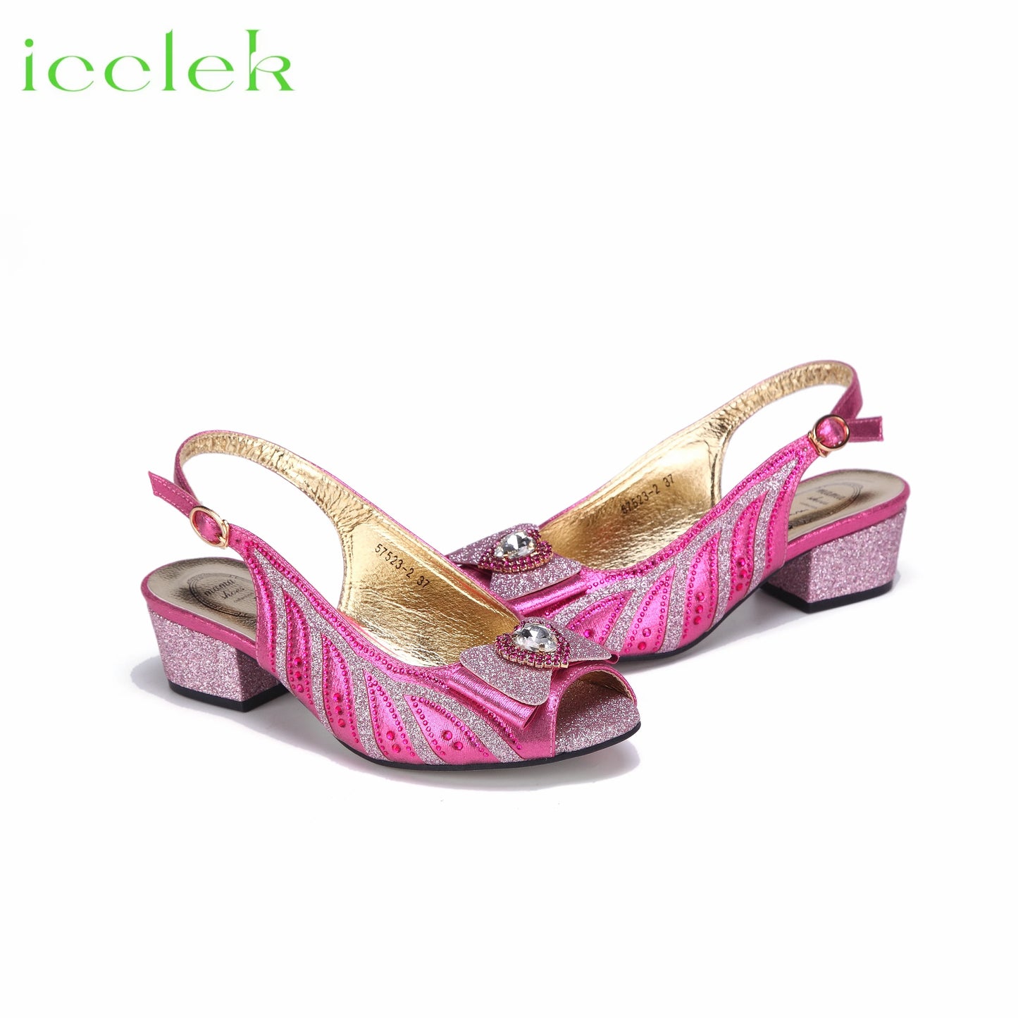 Maxy New Arrival Elegant Style Color Low Heels Nigeria Popular Design African Ladies Shoes and Bag Set-