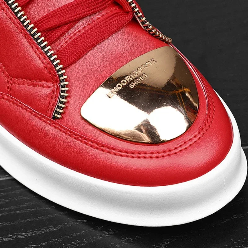 Maxy Casual Shoes Men Sneakers New Fashion Men's Ankle Boots Leopard Platform Shoes designer original Men Boots zapatillas