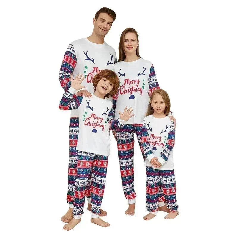 Winter New Year Fashion Christmas Pajamas Set Mother Kids Clothes Christmas Pajamas For Family Clothing Set Matching Outfit