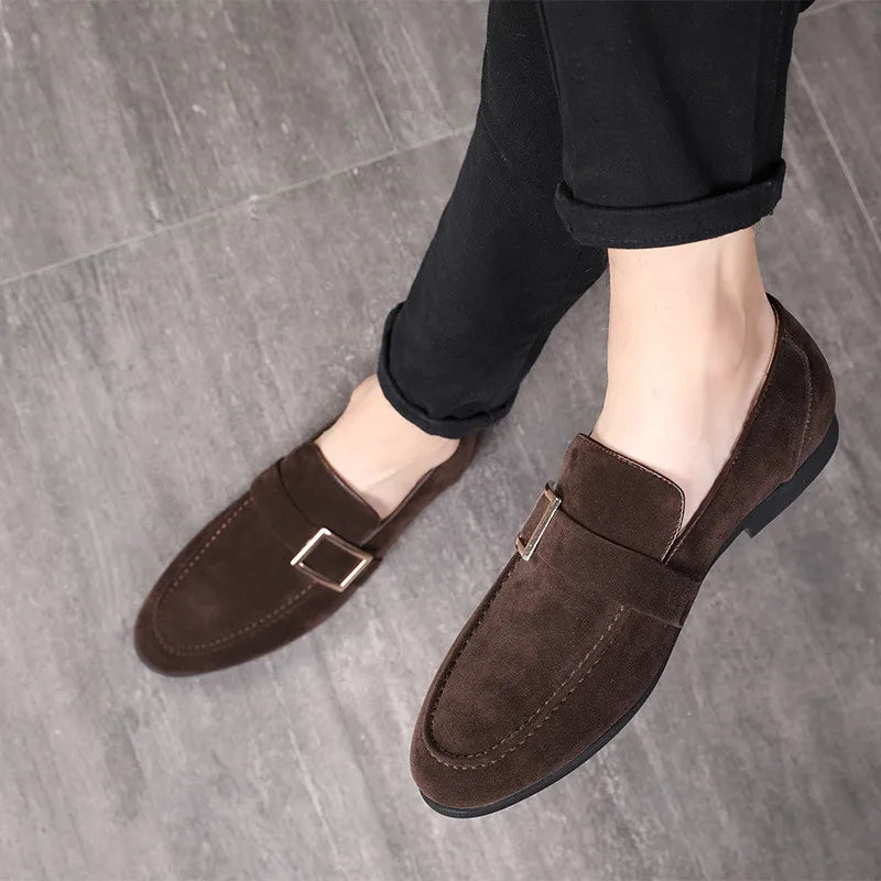 Amay Dress Shoes for Men Formal Coiffeur Black Dress Italian Men Loafers Shoes Luxury Brand Elegant Shoes for Men Slip Dress Ayakkabi