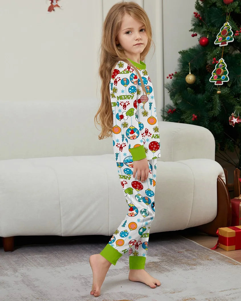 Maxy Christmas Matching Family Pajamas Merry Xmas Snowman Cartoon Pjs Adult Child Clothing Outfit Set Baby Jumpsuit+Dog Clothes