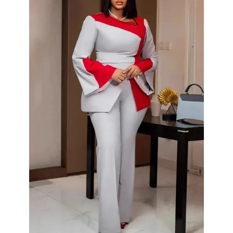 Maxy 2 Piece Women Sets New Arrival Spring Autumn Matching Sets Two Pieces Sets Top Pants Suits Outfits Clothing