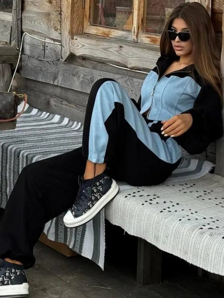 Maxy 2 Piece Women Sets New Arrival Spring Summer Matching Sets Two Pieces Sets Denim Top Jeans Pants Suits Outfits Clothing