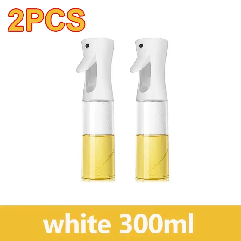 Maxy 200/300/500ml Oil Spray Bottle BBQ Cooking Olive Oil Sprayer Plastic Baking Oil Spray Empty Bottle Vinegar Bottle Or  Oil brush