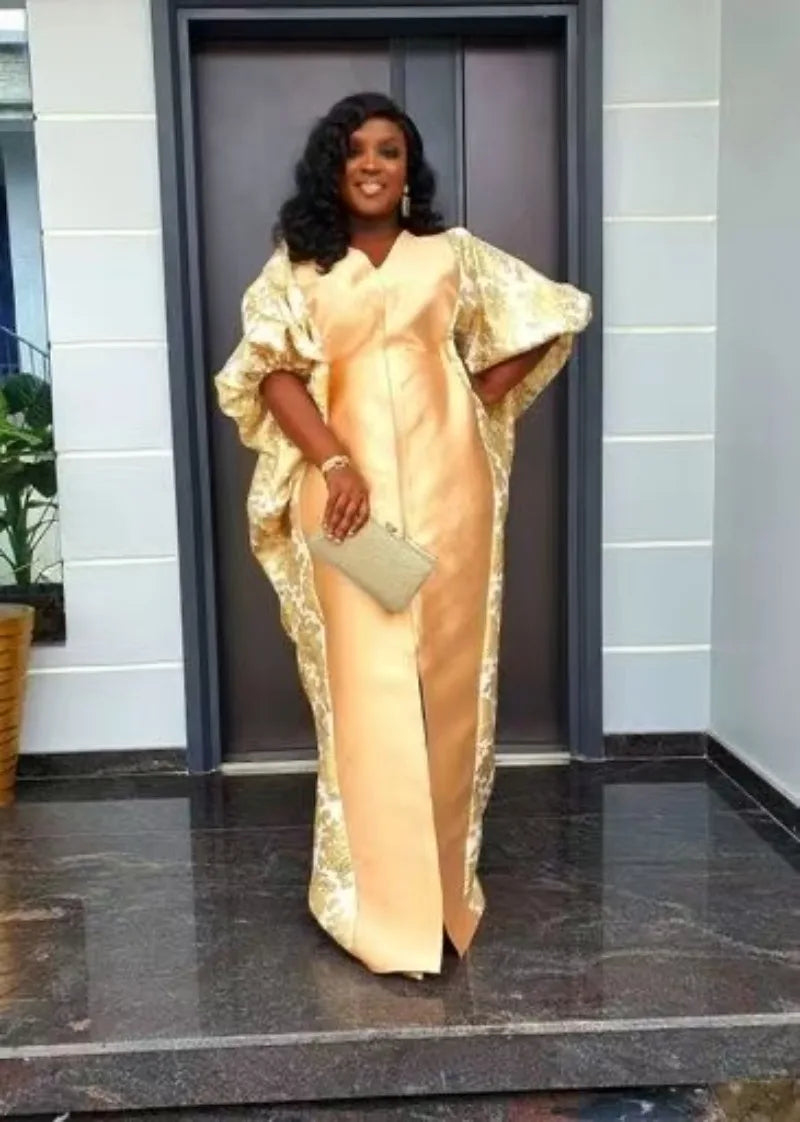 Maxy Women Dubai Luxury African Muslim Fashion Dress Caftan Marocain Evening Party Dresses Boubou Robe Djellaba Femme