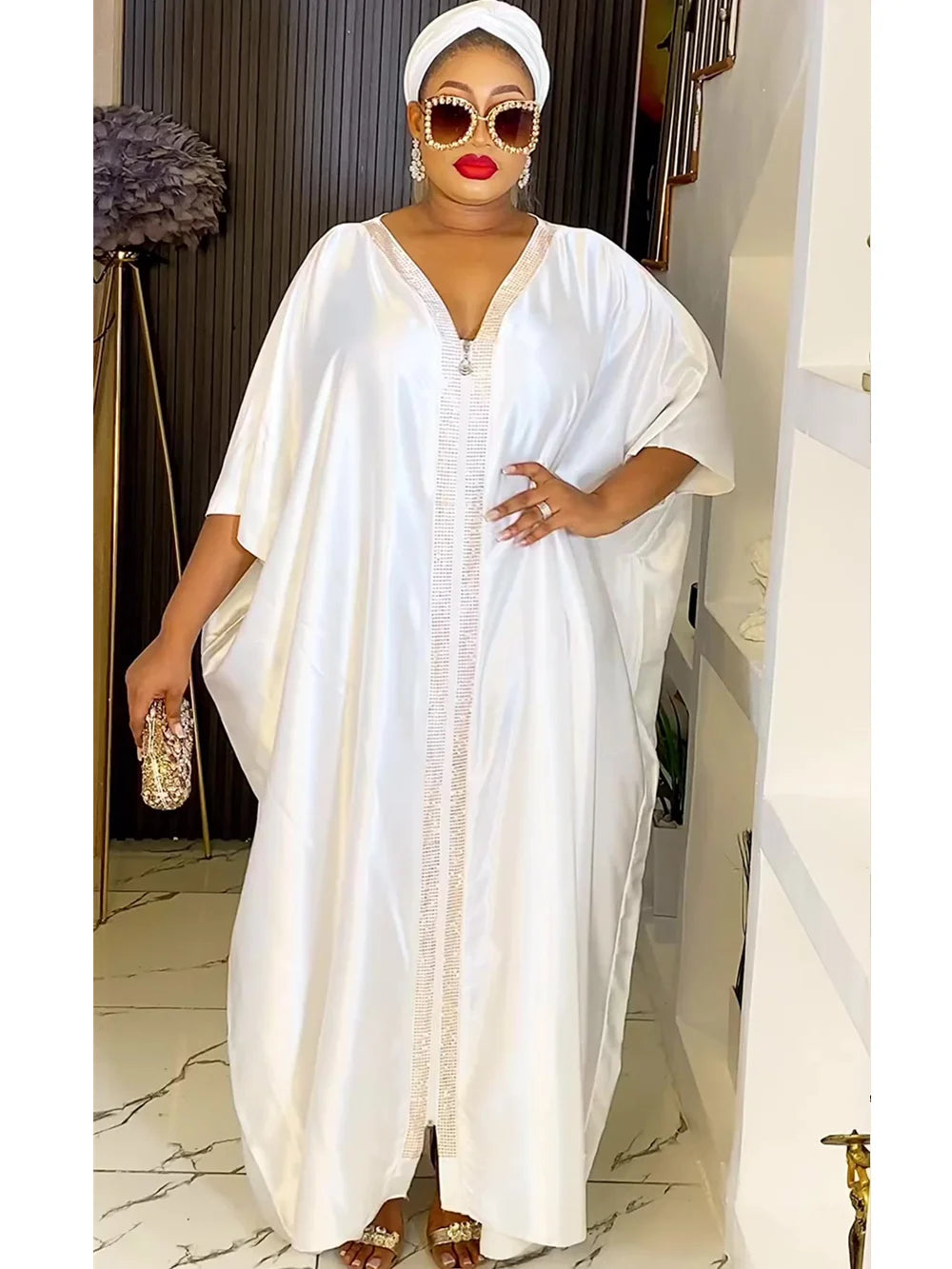 Maxy Dresses for Women Traditional Africa Clothing Dashiki Ankara Outfits Gown Abayas Robe Muslim Kaftan Maxy Long Dress