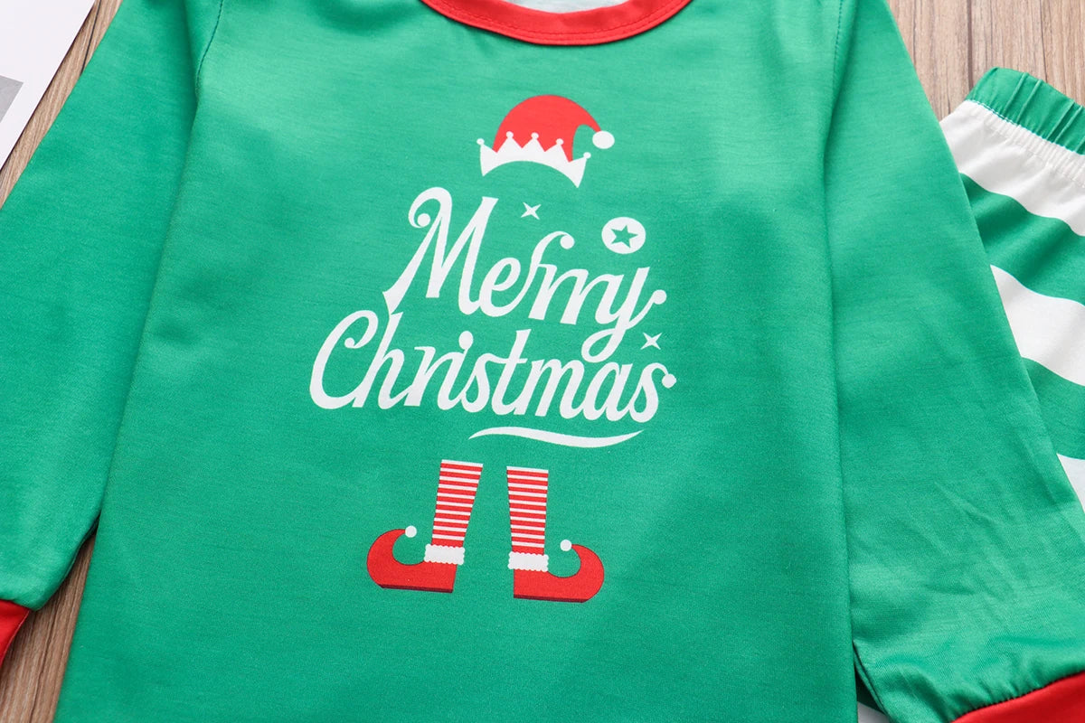 Christmas Family Matching Pajamas Set Mother Daughter Father Son Family Matching Outfit Clothes Baby Romper Sleepwear Pyjamas