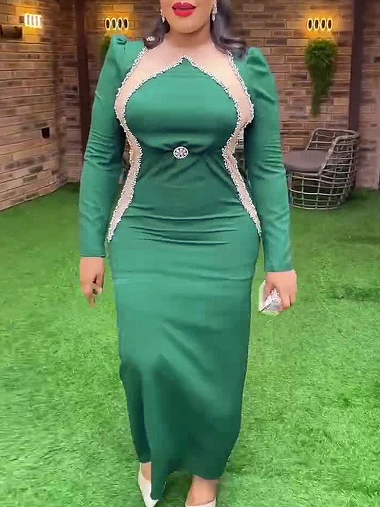 Wedding Prom Evening Dresses Turkey African Long Sleeve Bodycon Maxi Robe 2024 Elegant Women Clothing Birthday Party Dress Gown