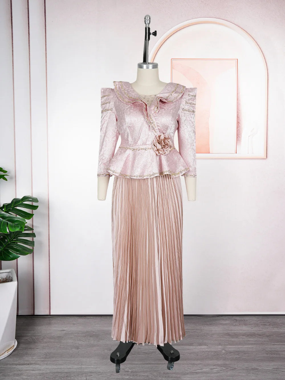 Amay Party Dresses for Women Elegant Turkey Muslim Maxy Dress Plus Size Fashion Dashiki Ankara Wedding Evening Gown