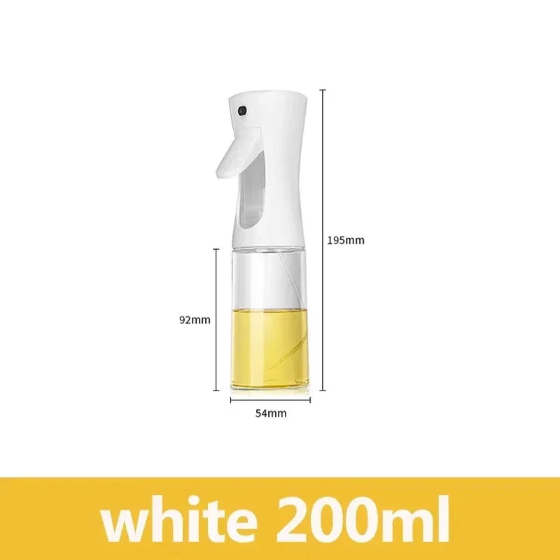 200/300/500m LOil Spray Plastic Household Kitchen Oil Spray Bottle or Oil Brush Nebulizing Mist Filling Cooking Dual Use BBQ