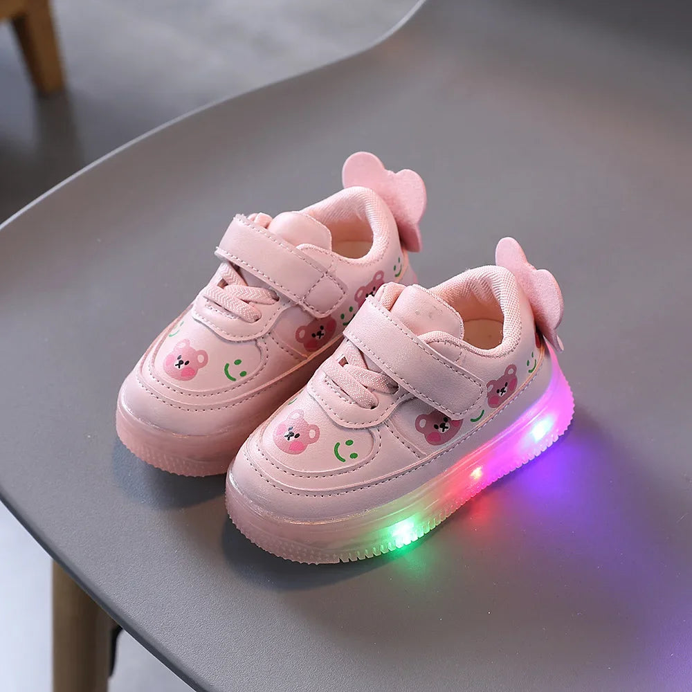 Babs Zampitellas LED Kid Sneakers Autumn Boy Light Shoe Infant Toddler Walking Shoe Girl Casual Shoe Soft Sole Child Shoe Zapatos Niña